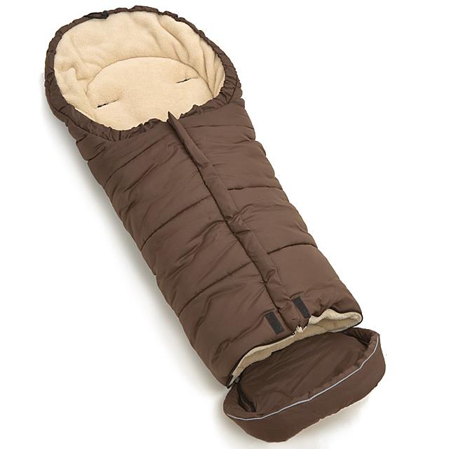 Thermofleece Fusssack braun/beige