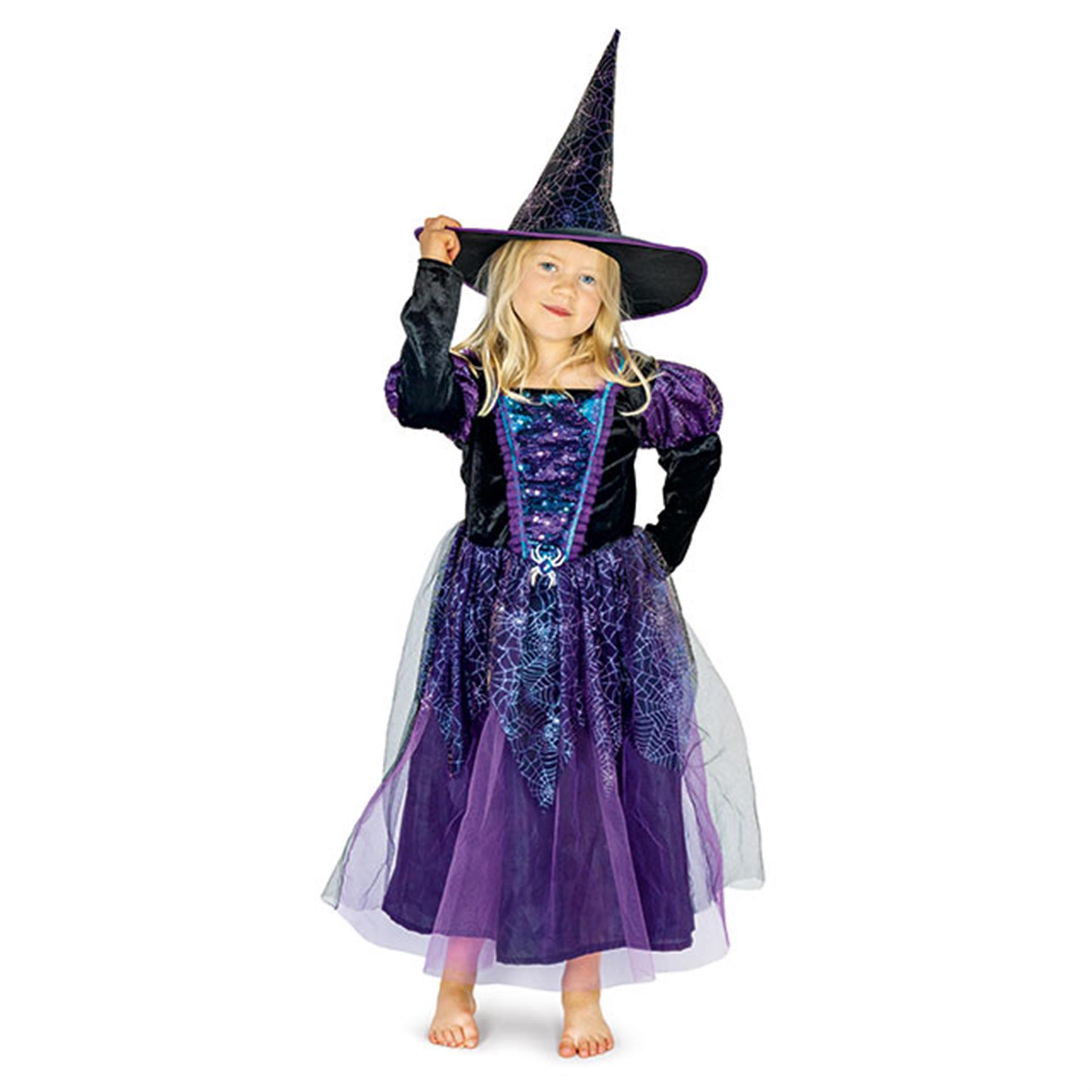 Costume de Sorcière d'Halloween pour Enfant, Accessoires de Conte
