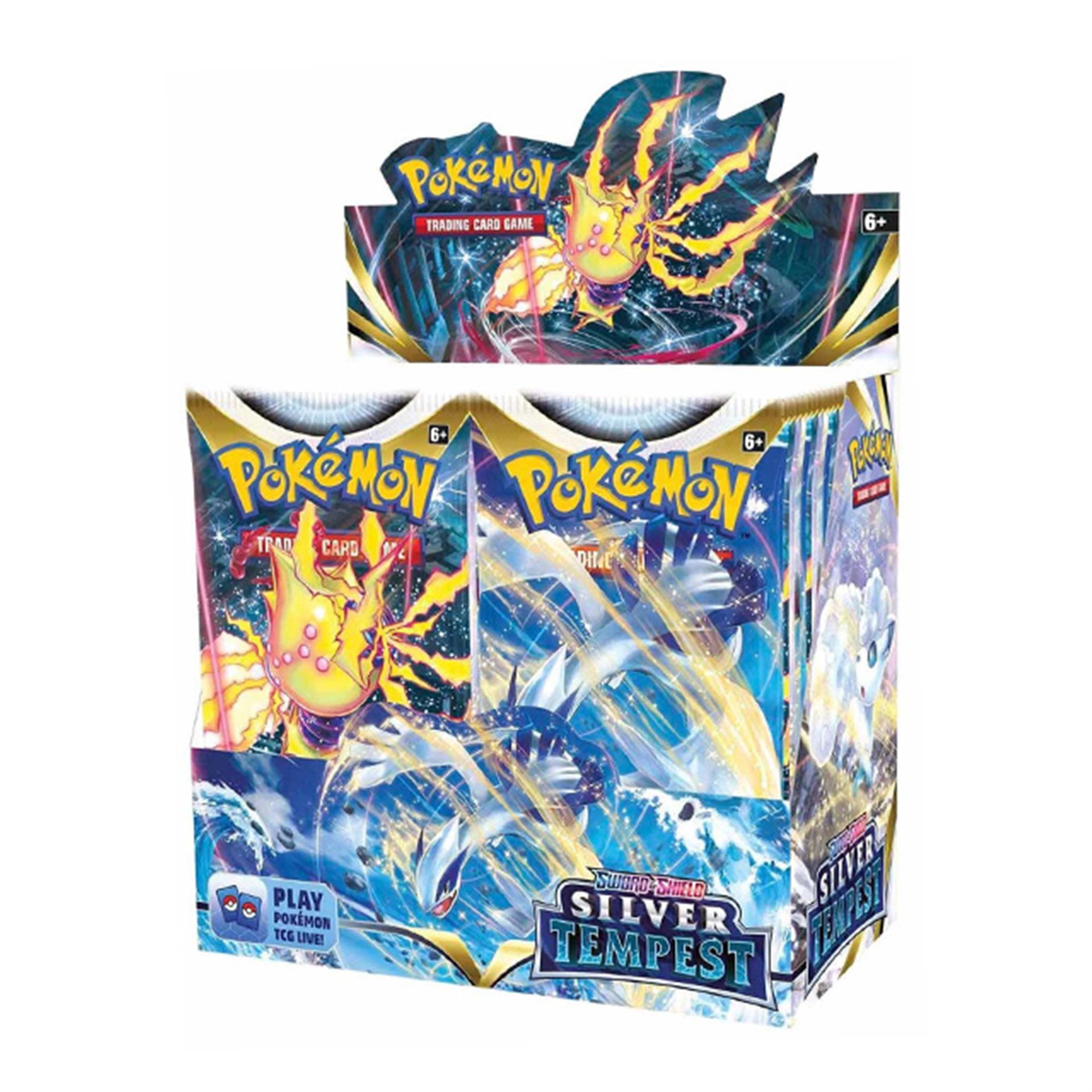 Pokémon Sword & Shield – Silver Tempest Booster Display