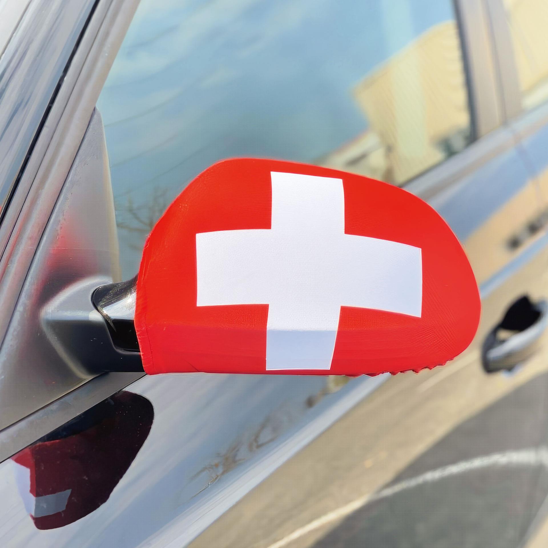 Auto Seitenspiegelüberzug Hopp Schweiz 2 Stk.