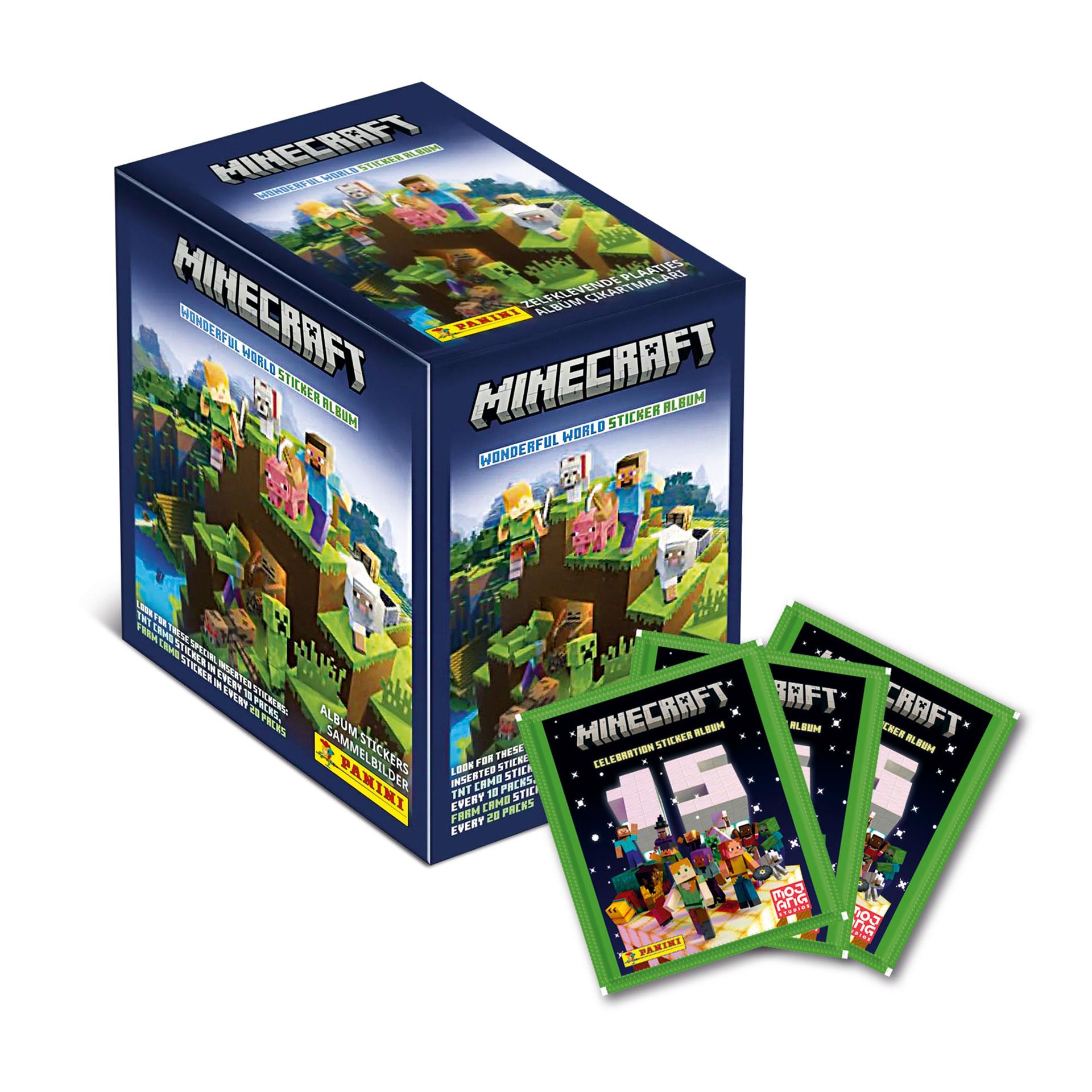 Minecraft Celebration Panini Stickerbox 180 Stk.