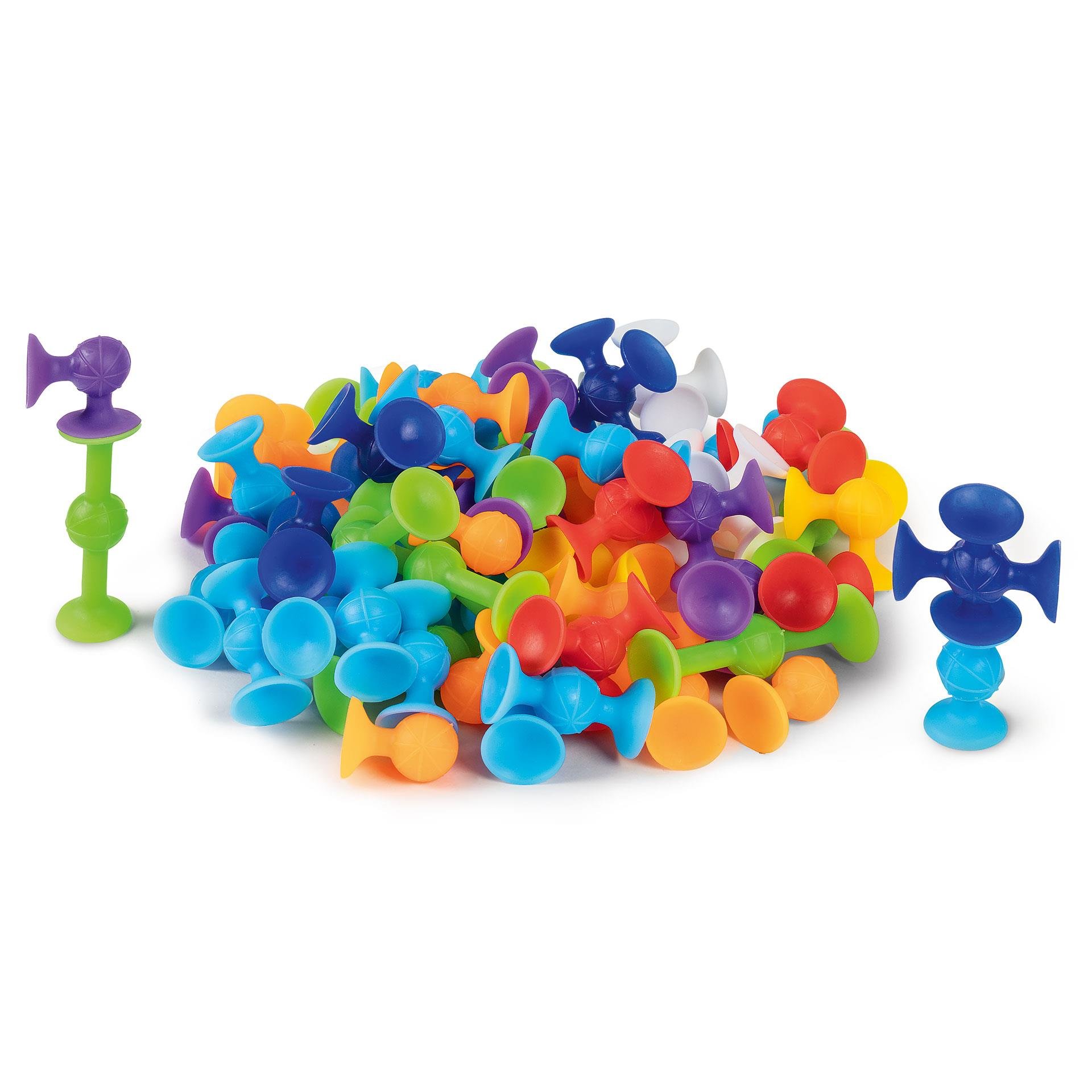 Multicolor Silikon Saugnapf-Set für Kinder 58tlg.