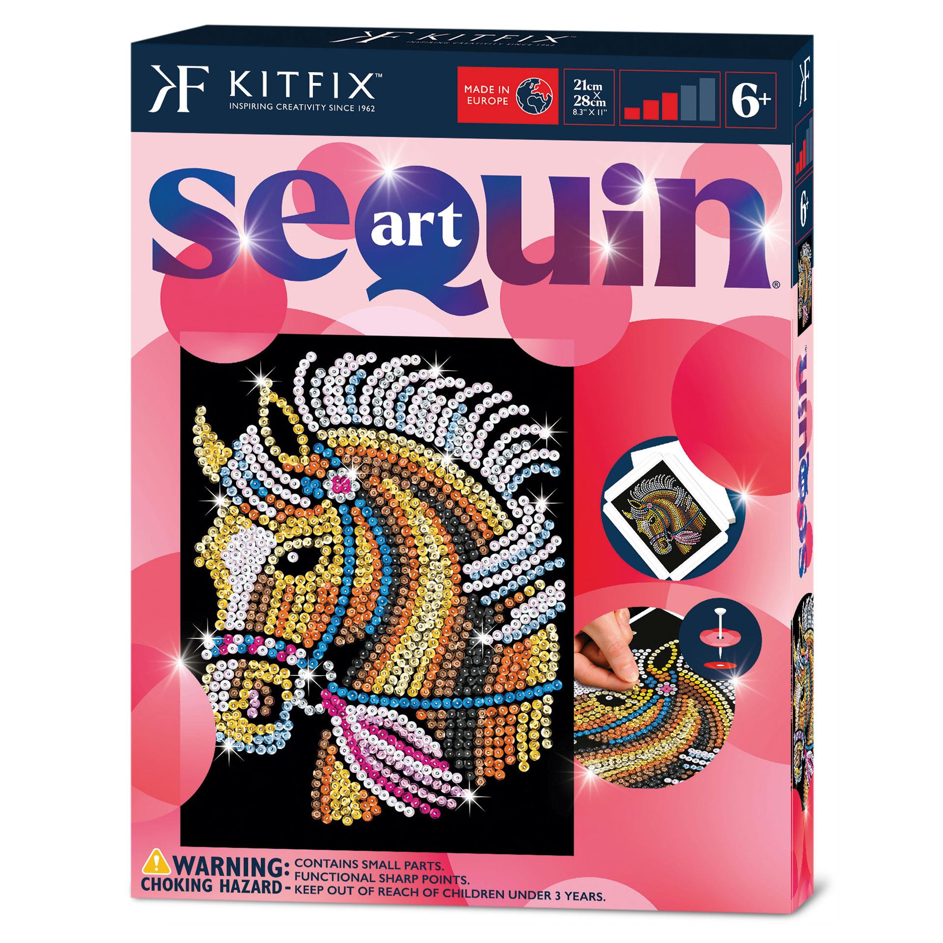 Sequin Art Pailletten Kunst – Pony