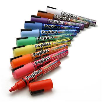 36 couleurs contour marqueurs métalliques, peinture acrylique marqueur peinture  stylo de peinture paillettes stylo de dessin pour bois, ro