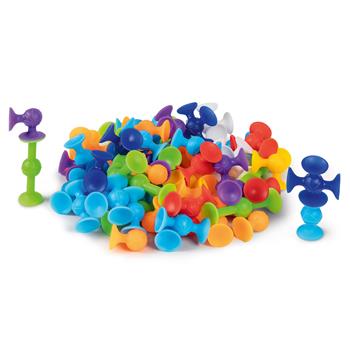 Multicolor Silikon Saugnapf-Set für Kinder 58tlg.