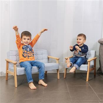 Ensemble canapé fauteuil pour enfant, 2 pces d'Angelo Fortuna