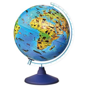 Globe zoologique interactif 25 cm