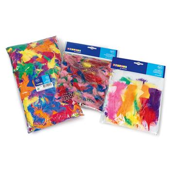 Plumes multicolores, 3 sachets