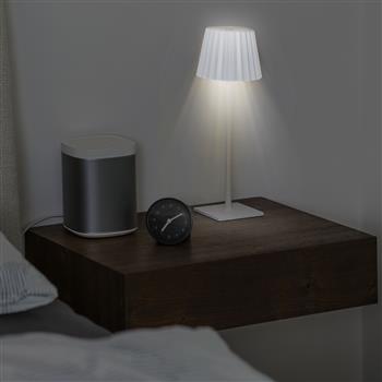 Lampe de table LED blanche et sans fil