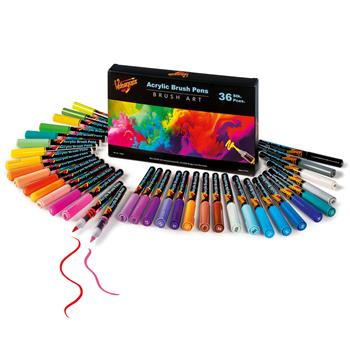 Feutres Acrylic Brush Pens, 36 pces